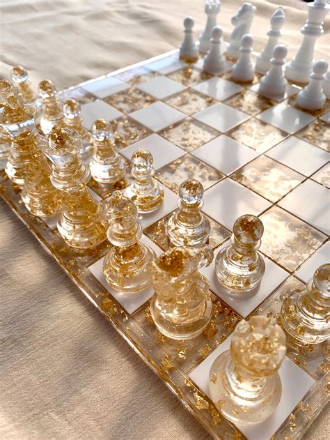 Beautiful Custom Made Resin Chess Set Etsy