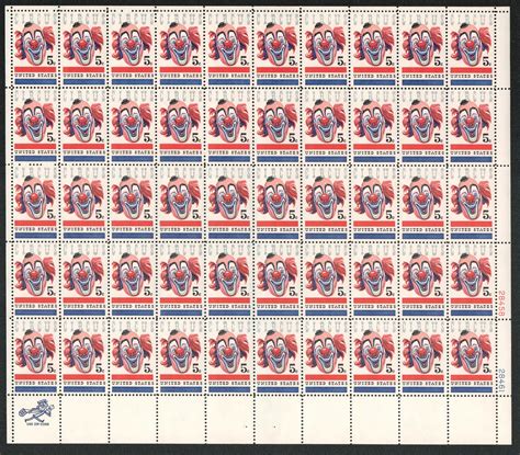 1309 1966 5c American Circus Mystic Stamp Company