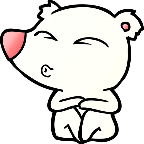 Cartoon cute polar bear 14035723 Vector Art at Vecteezy