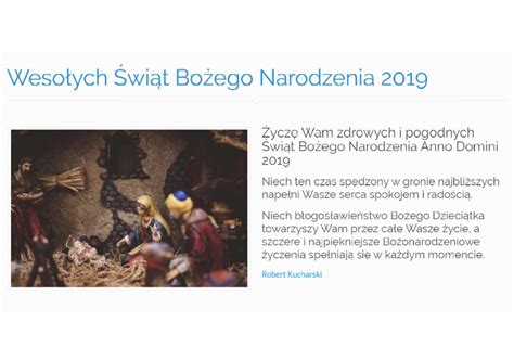 Wesołych Świąt Bożego Narodzenia 2019