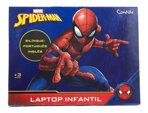 Laptop Infantil Spider Man Homem Aranha Candide Bil Ngue Mercadolivre