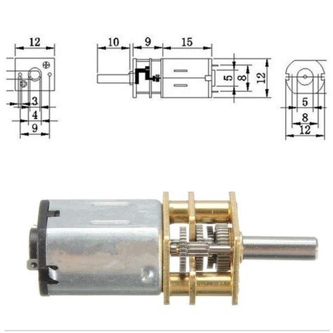 Dc V N Micro Metal Gear Motor Pololu Rpm Rpm Manufacturers And