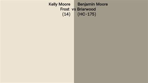 Kelly Moore Frost 14 Vs Benjamin Moore Briarwood HC 175 Side By