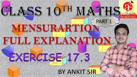 Mensuration Lesson Exercise Part Class Th Icse Board