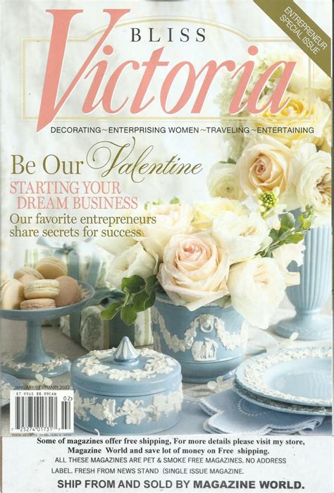 Bliss Victoria Magazine January February 2022 Vol 16 Etsy