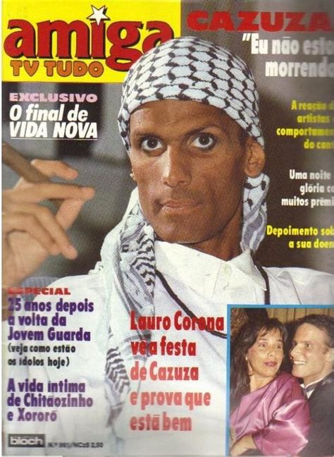 Cinema TV e música nas capas de revista Revista Amiga Cazuza Capas