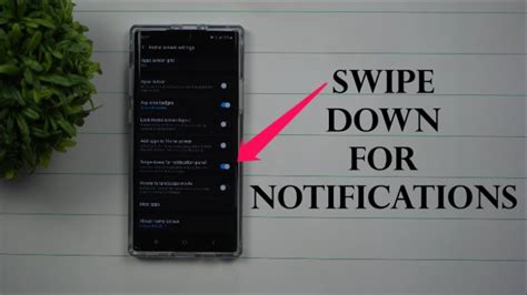 Quick Easy Access To Notification Panel Swipe Down YouTube