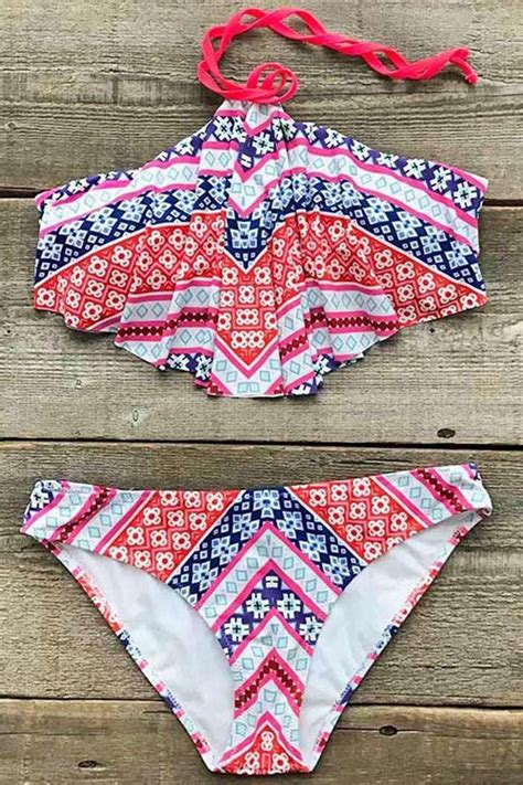 Cupshe Nothing Is Perfect Halter Bikini Set Bikinis Halter Bikini