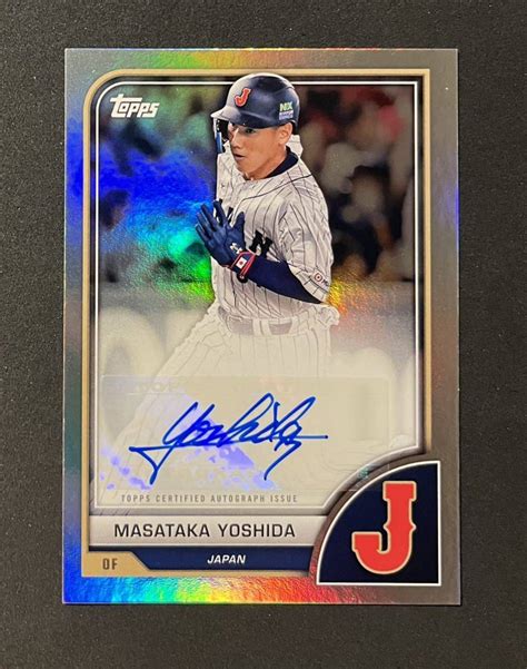 Yahoo Masataka Yoshida Topps Wbc World Bas