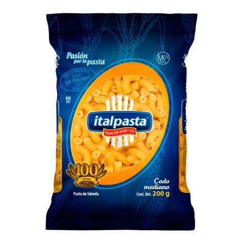 Pasta Italpasta Codo Mediano 200 G Walmart