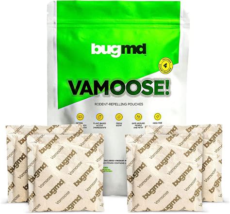 BugMD Vamoose Bolsas Repelentes De Roedores 1 Paquete 4 Bolsas