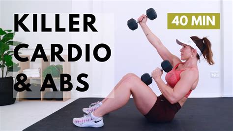 40 MIN KILLER CARDIO ABS WITH WEIGHTS Burn 330 Calories YouTube