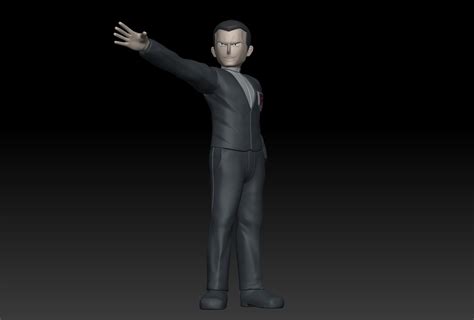 Pokemon Team Rocket Boss Giovanni 3D model 3D printable | CGTrader