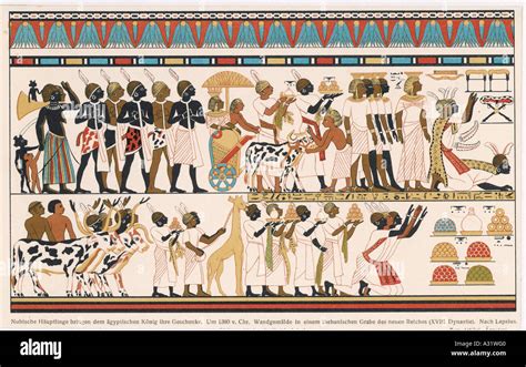 Nubians In Ancient Egypt Stock Photo Alamy