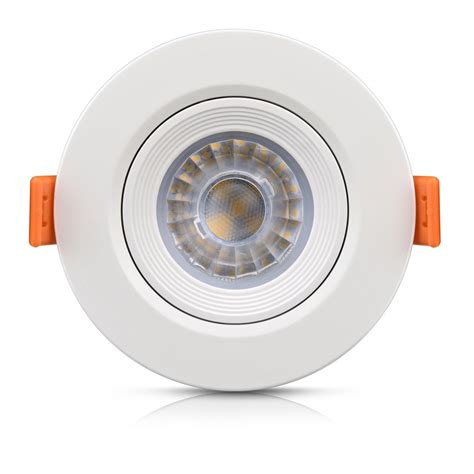 Luminária Led Redonda Embutir Spot direcionável 5W Biv 3000K