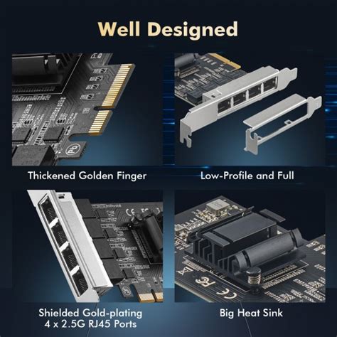 4 Ports 2 5G PCIe Network Adapter