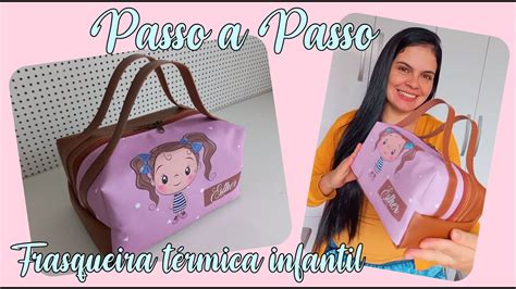 Frasqueira térmica infantil l Passo a Passo YouTube