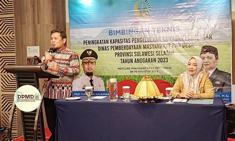 Dinas PMD Sulsel Kenalkan Aplikasi SISWADES Pada Bimtek 2023