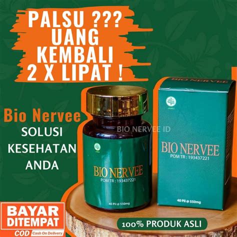 Jual Bio Nervee Bio Nerve 100 Original Malaysia Obat Herbal Shopee