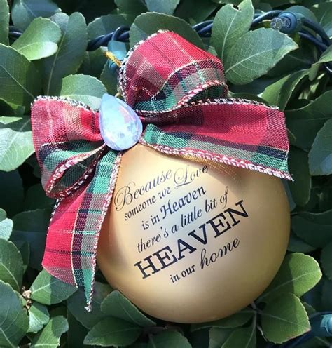 Because Someone We Love Is In Heaven Ornament Etsy Custom Christmas