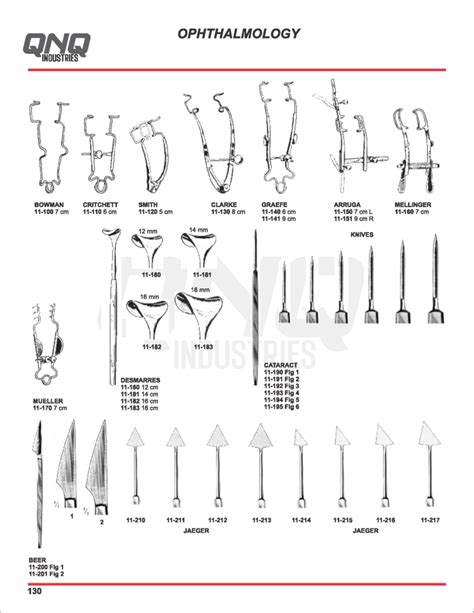 Ophthalmology Instruments Qnq Industries