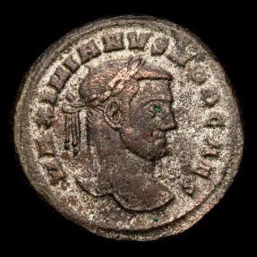 Maximianus Herculius 286 305 AD Silvered Bronze Follis Carthago