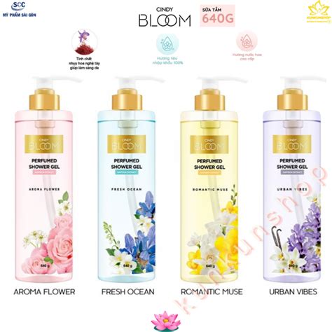 Sữa Tắm Hương Nước Hoa Cindy Bloom Perfumed Shower Gel 640g chính hãng