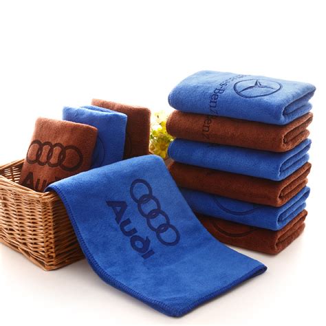 Thickening Customized Logo Microfiber Car Wash Towel Laser Printing Towel - Buy customized logo ...