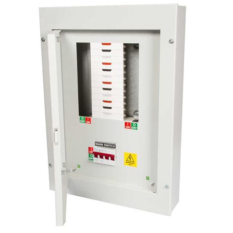 MCG 8 Way TP N Type B Distribution Board With 125A Incomer TPNR8 SD CEF