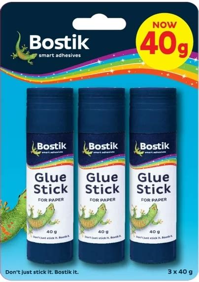 Bostik 40g Glue Stick 3 Pack Samar Office Adhesives