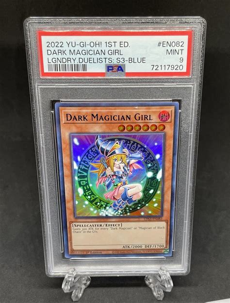 Yugioh 2022 Dark Magician Girl Lds3en082 Ultra Rare 1st Edition Psa 9 Values Mavin