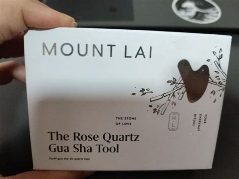 Mount Lai Gua Sha Facial Lifting Tool Rose Quartz Beauty Personal