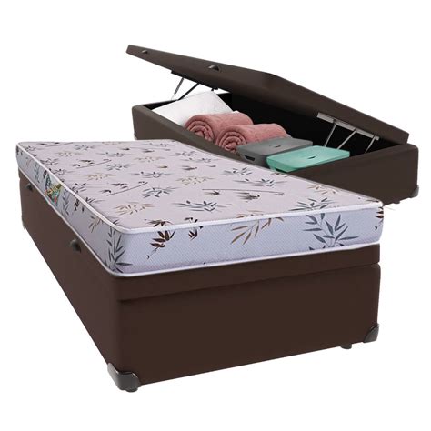 Cama Box Solteiro Bau E D Black Friday Pontofrio