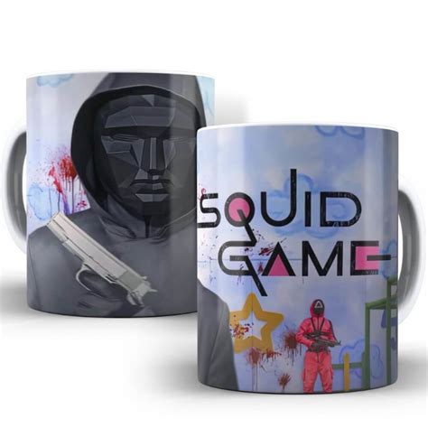 Caneca Round Squid Game X Cara Round Personalizada Ref