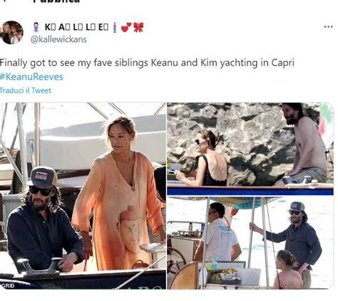 Keanu Reeves E La Dolce Vita A Capri Relax Sole E Champagne Con La