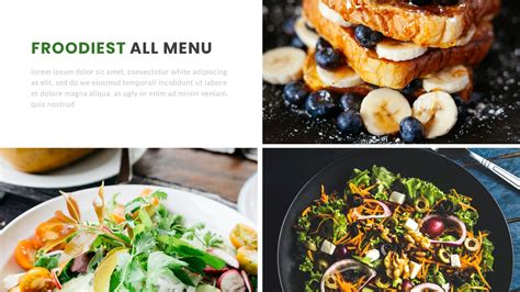 Froodiest Food And Culinary Powerpoint Template By Slideshoot