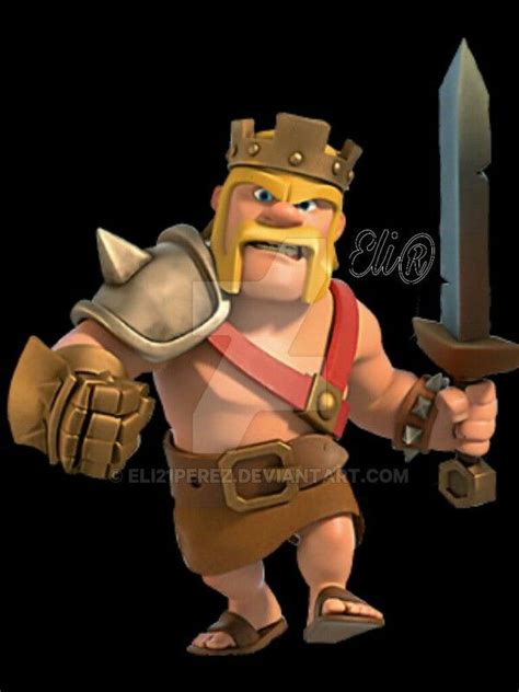 Rey Barbaro Clash Of Clans Clan Clash Royale