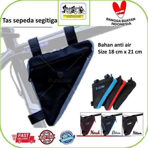 Jual Tas Sepeda Segitiga Di Frame Bahan Nylon Waterproof Shopee Indonesia