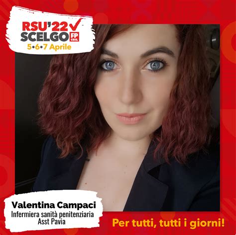 Rsu Mi Candido Con Fp Cgil Valentina Campaci Infermiera Sanit