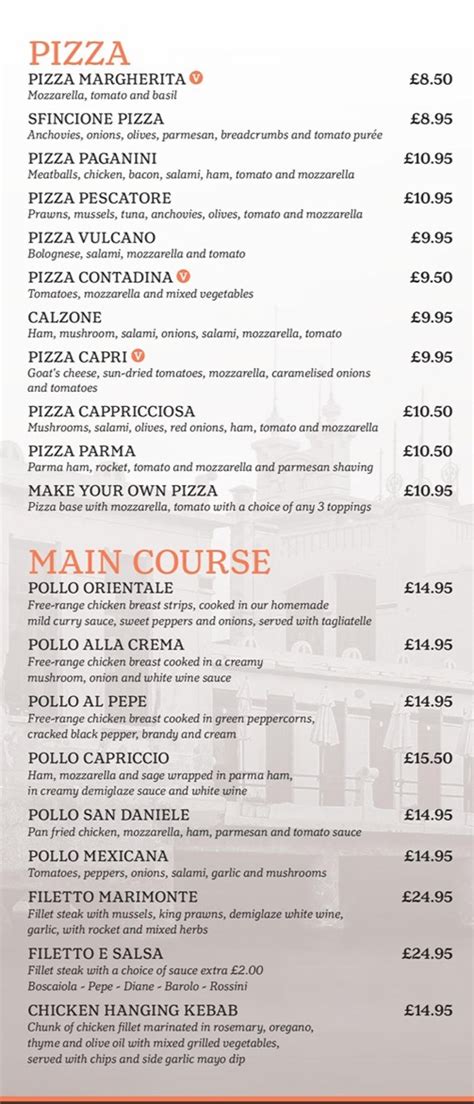 Mondellos Restaurant Rossendale S Full Menu Online