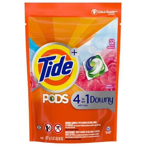 Save On Tide PODS 4 In 1 Downy Liquid Laundry Detergent Pacs April