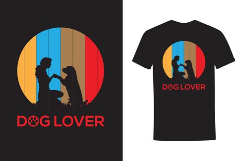 DOG LOVER T SHIRT DESIGN 12596808 Vector Art at Vecteezy