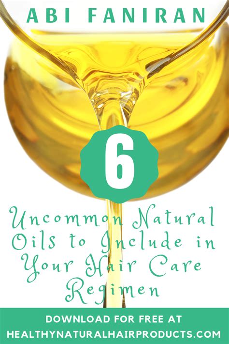 6 Uncommon Natural Oils for Natural Hair | Healthy Natural Hair Products