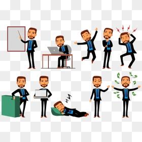 Business Animated Characters - Business Man Cartoon Character Png ...