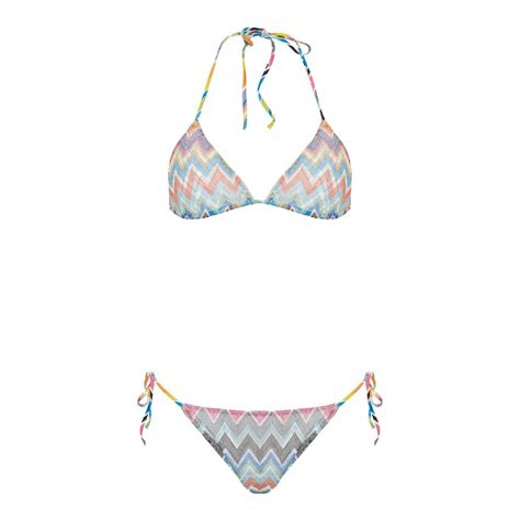 Zig Zag Print Bikini Luisaworld