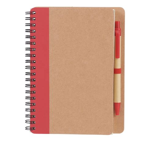 Eco Spiral Notebook With Pen Dtla Print