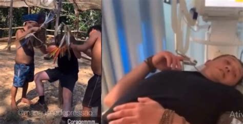 VÍDEO Gringo não aguenta ritual da tucandeira e passa mal durante