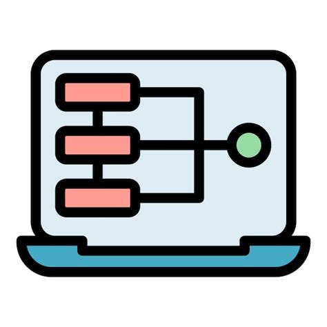 Código portátil html icono contorno vector cms desarrollo sitio web