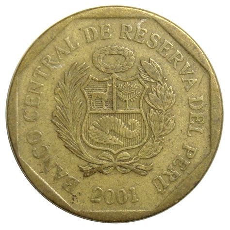 Moneda Peru 10 Centimos 2001 2007