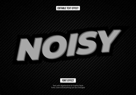 premium vector noise font text effect